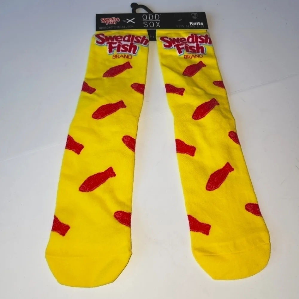 Odd Sox Swedish Fish Unisex Crew Socks